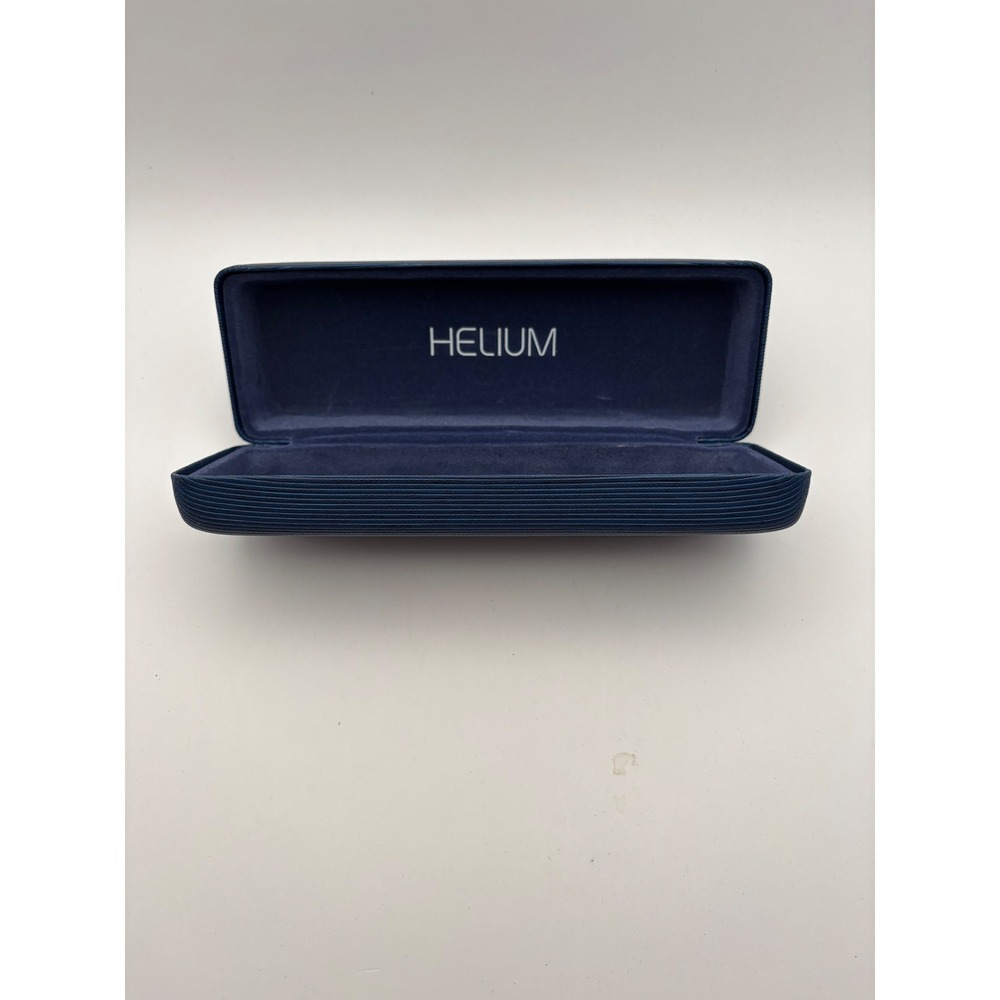 HELIUM Hard Eyeglass Case – Navy Blue Ribbed Shell‎ – Protective Glasses Case